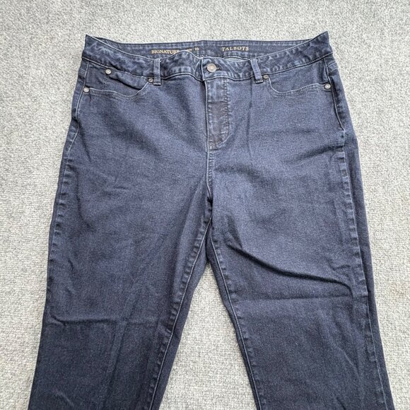 Talbots Signature Ankle Jeans Womens 16 Blue Stretch‎ 36x27.5 Cowgirl Comfy - Picture 6 of 11